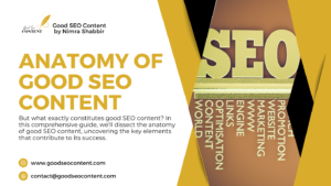 But what exactly constitutes good SEO content? In this comprehensive guide, we'll dissect the anatomy of good SEO content, uncovering the key elements that contribute to its success.