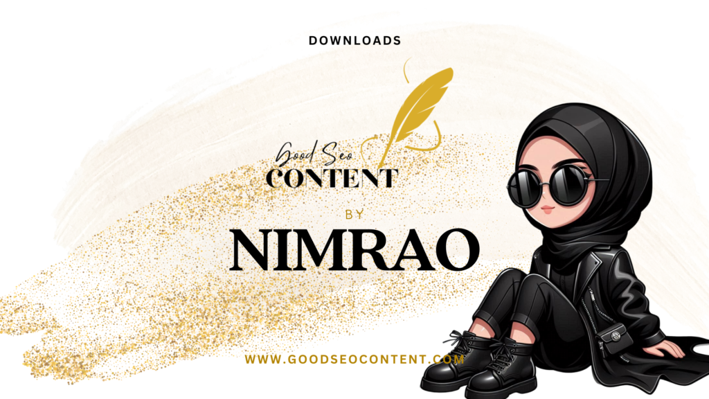 Downloads section of goodseocontent by nimrao